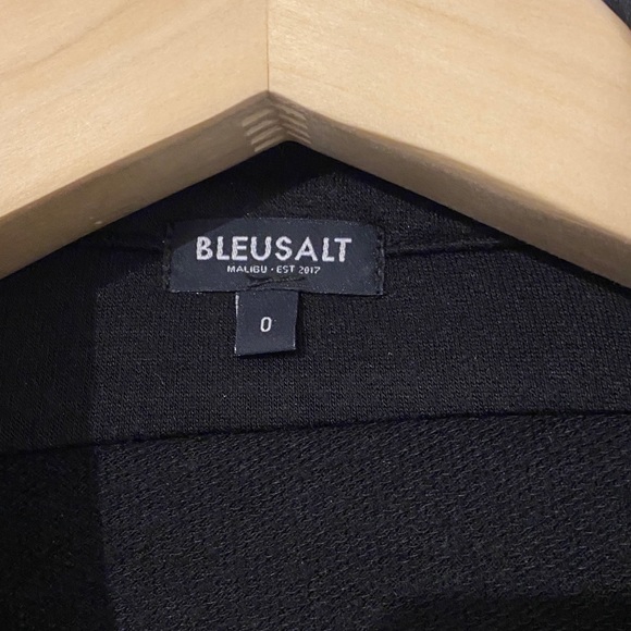 Bleusalt black soft classic button shirt sz 0 new - Picture 4 of 12